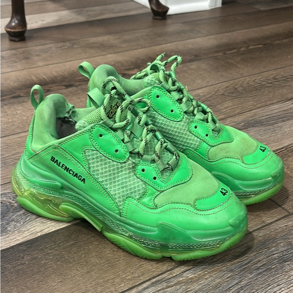 Balenciaga Men's Vibrant Green Sneakers
